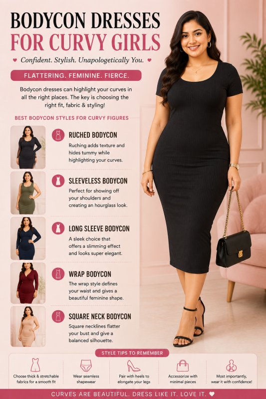 Bodycon Dresses for Curvy Girls | Flattering Bodycon Dress Guide