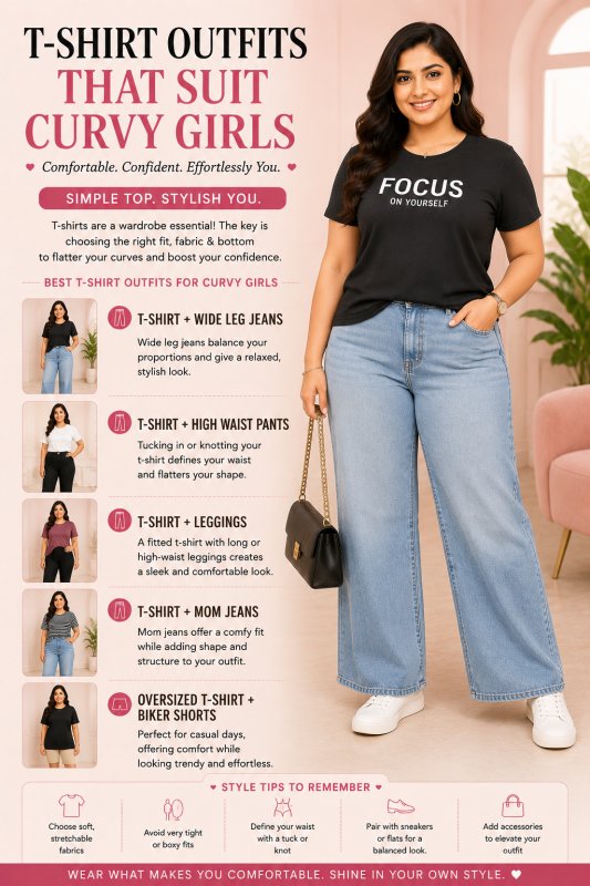 T shirt for chubby girls