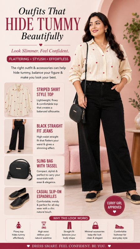 Outfit for causal look to look slim and elegant 💗