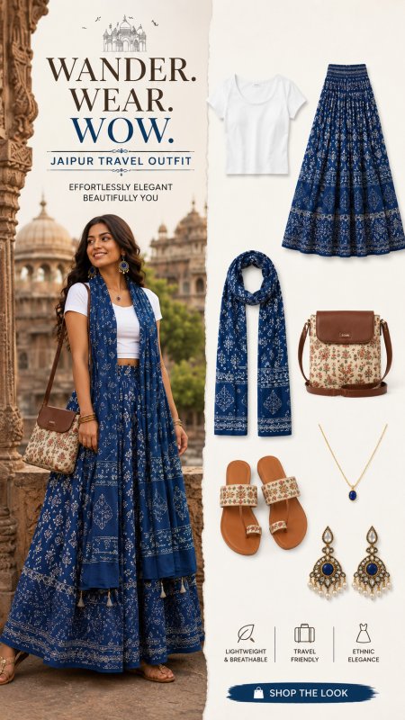 Jaipur Blue Heritage Outfit ⭐