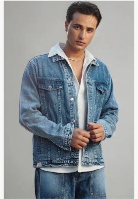 Urbano Fashion Men's Regular Fit Washed Full Sleeve Denim Jackethttps://amzn.to/44lBIHo