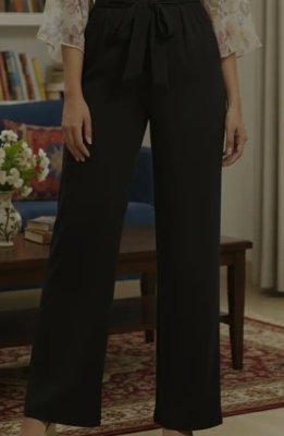 High waist black tourser suit for every tops