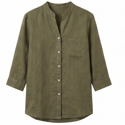 Olive Green Lightweight Utility Jacket / Shirt