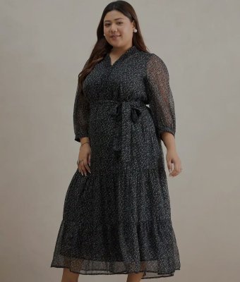 Floral maxi dress for party wear