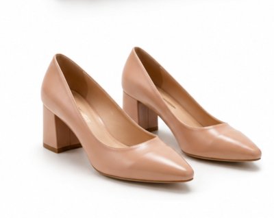 Closed Toe Nude Pumps