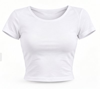 Women Round Neck Crop T-Shirts